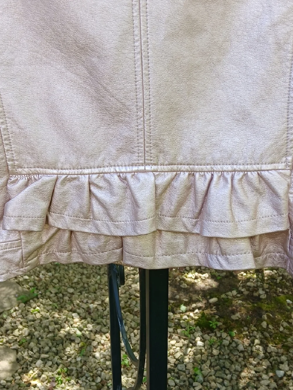 URBAN REPUBLIC Girls Faux Leather Moto Jacket BLUSH. Sz 14